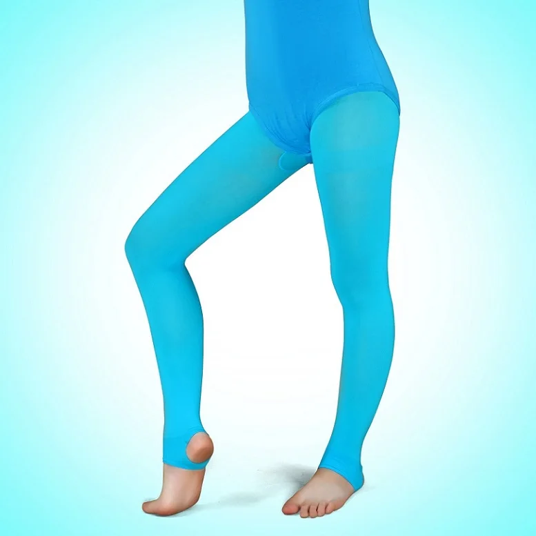 Детские тонкие бархатные танцевальные колготки ярких цветов 8 видов летние для