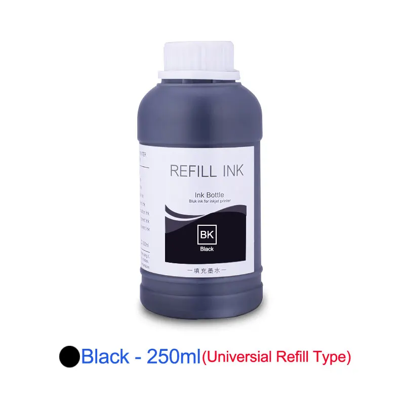 1 PCS - Black 250 мл пигмент контейнер с чернилами для hp Designjet 500 800 4000 5000 5500 T770 T790 T1100 T1300 Z2100 T2300 Z3100 Z5200 Z5400 чернила для принтера - Цвет: 1 PCS - Black