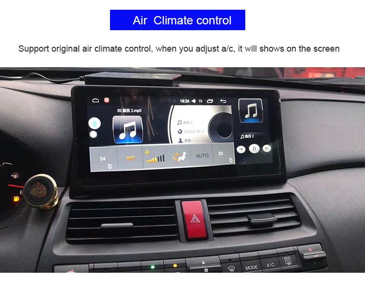10,25 дюймов Android 6,0 Навигатор Автомобильный плеер gps для Honda accord/crosstour 8 2008-2013 bluetooth аудио руль