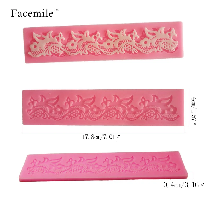 Силиконовая кружевная форма зернистая рельефная Подарочная декоративная