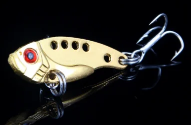 1Pcs Metal VIB Lures 3.5cm 3.5g vivid Vibrations Spoon Lure Fishing bait Bass Artificial Hard Bait Cicada lure 3D Eyes | Спорт и