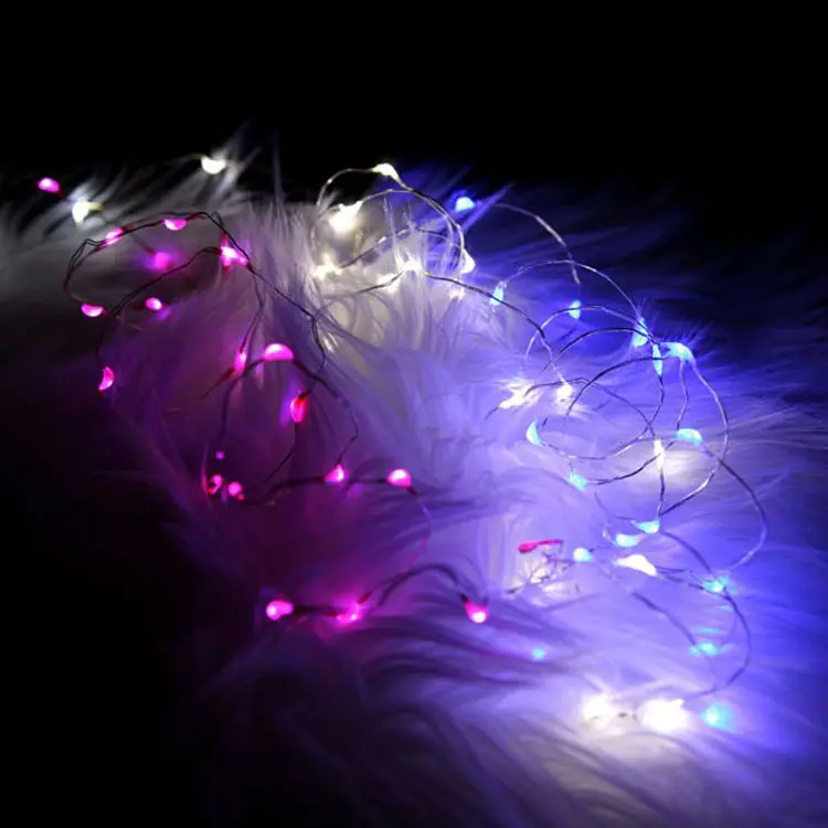 Водонепроницаемая светодиодная гирсветильник на батарейках 100 шт. 7 футов CR2032 2 м