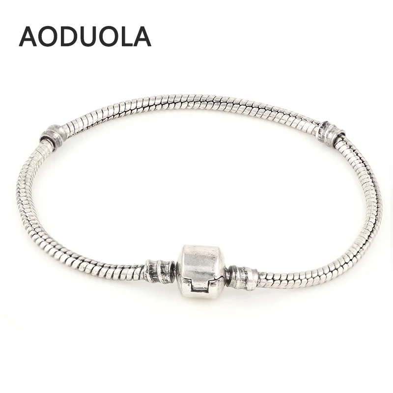DIY браслеты Винтажный серебряный браслет цепочка в виде змеи чамилия Aoduola подарок