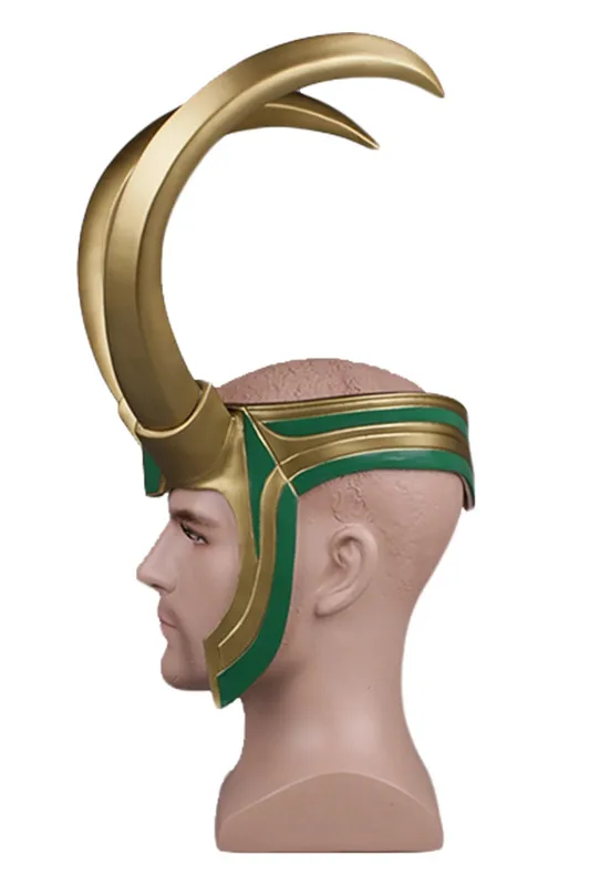 Thor Loki шлем для косплея раднарёк косплей костюм реквизит маска ПВХ полная головка