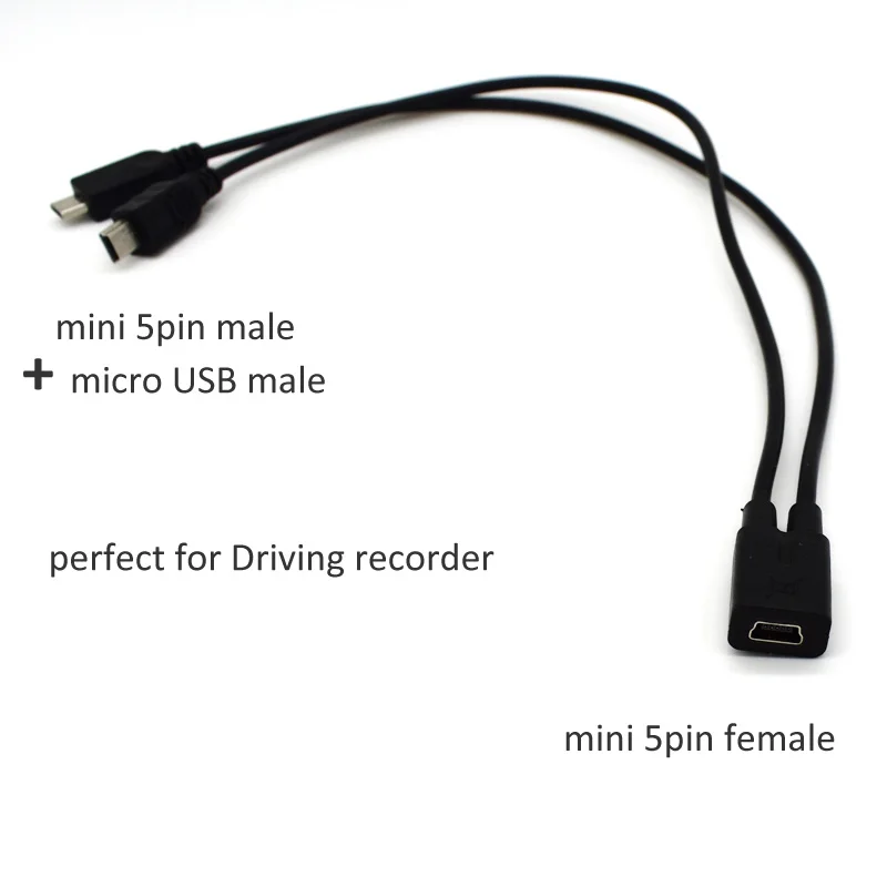 Кабель для зарядки ult-best мини USB 5-контактный гнездовой разъем на Мини usb штекер +