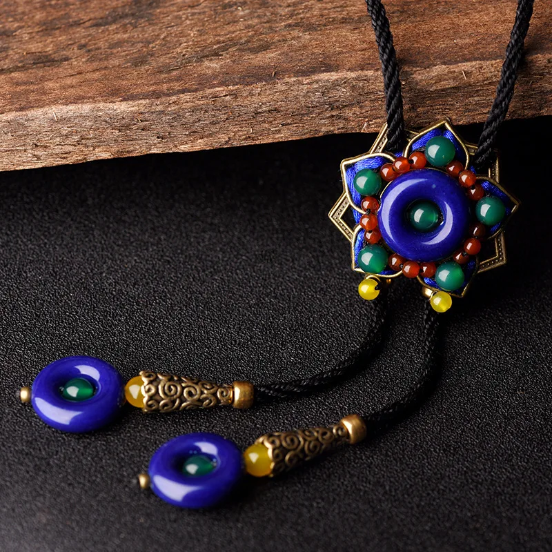 Модные украшения с цветами винтажное ожерелье чокер из натурального зеленого