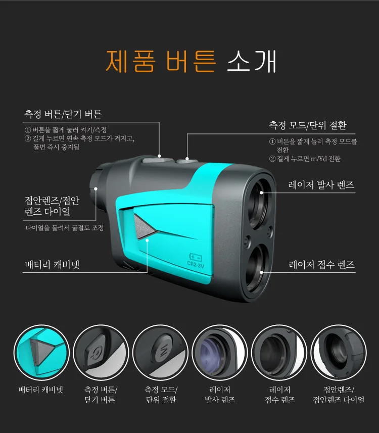 Mileseey PF210 PF3S 미니 휴대용 레이저 거리 측정 망원경포켓 레이저 거리측정기골프 거리 측정을 위한 맞춤형 디자인