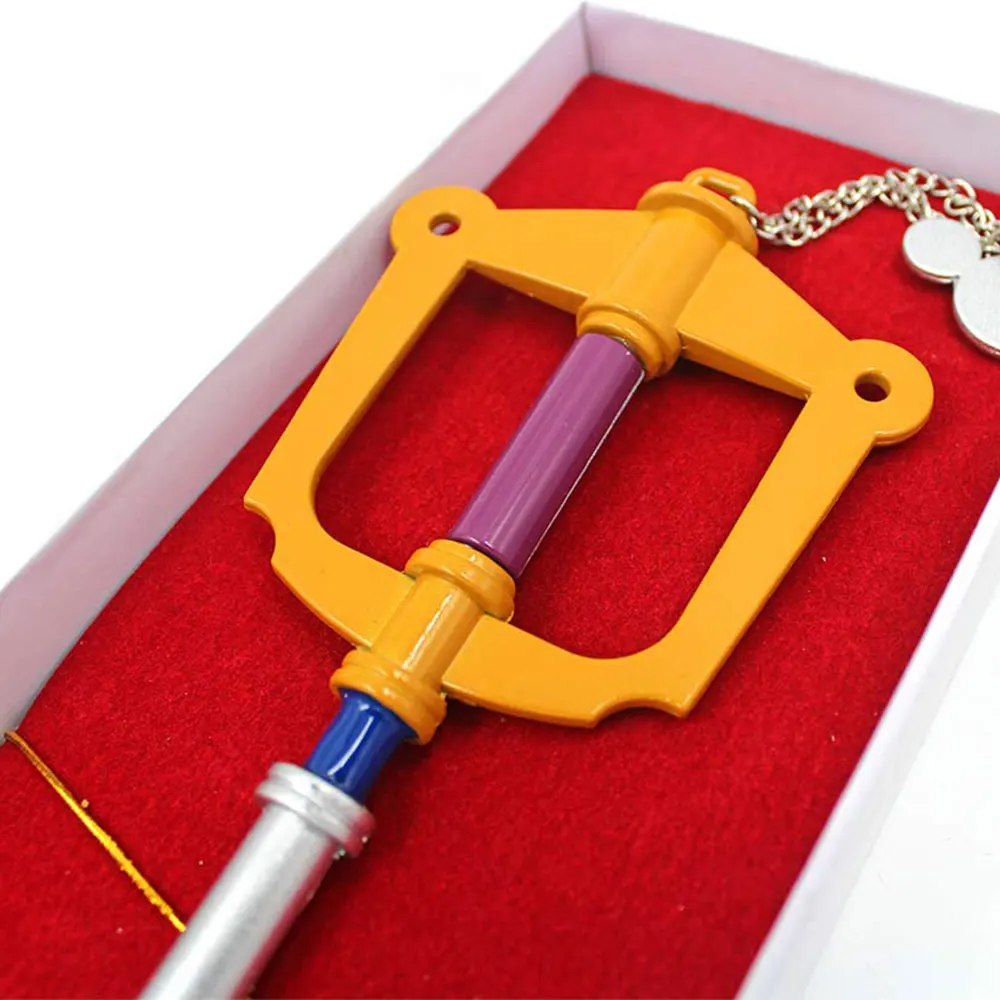 26 5 см игра Kingdom Hearts Сора ключ Keyblade + Paopu фрукты металлический кулон брелок косплэй