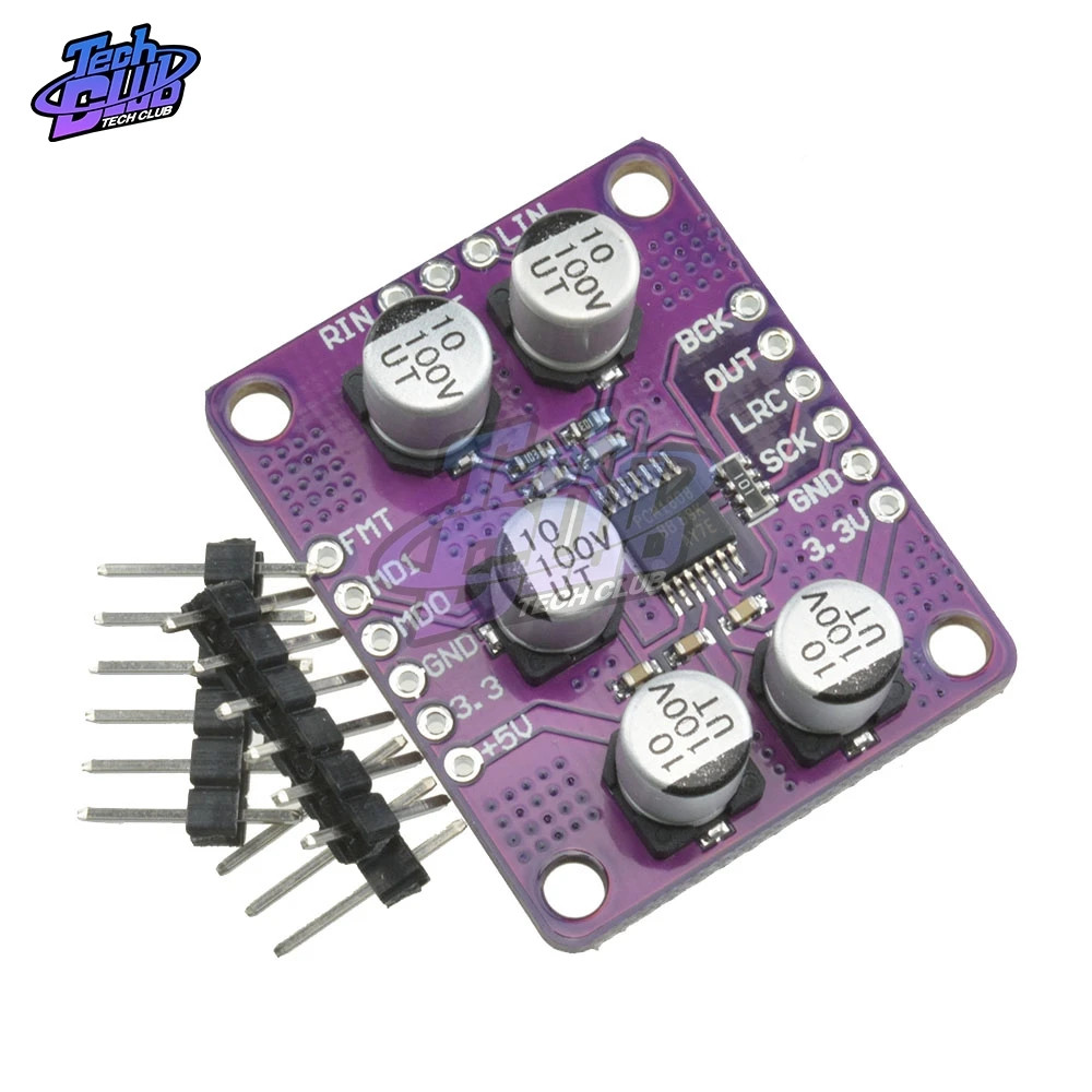 PCM1808 105dB SNR аудио стерео ADC односторонний аналоговый вход декодер 24Bit усилитель плата плеер модуль