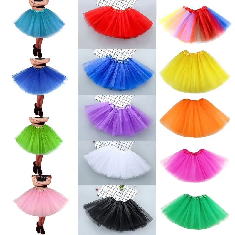 Женская юбка-пачка многослойная кружевная мини-юбка из органзы балетная юбка с