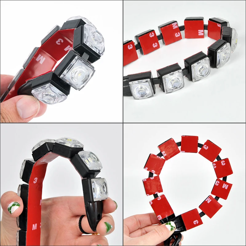 EALEN 1 комплект Авто дневные ходовые огни Противотуманные фары лампы автомобилей