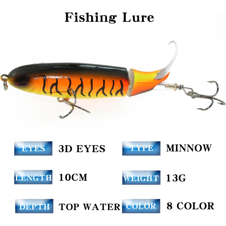 1 шт. Whopper plopper 10 см 13 г плавающий Поппер приманка для рыбалки искусственная