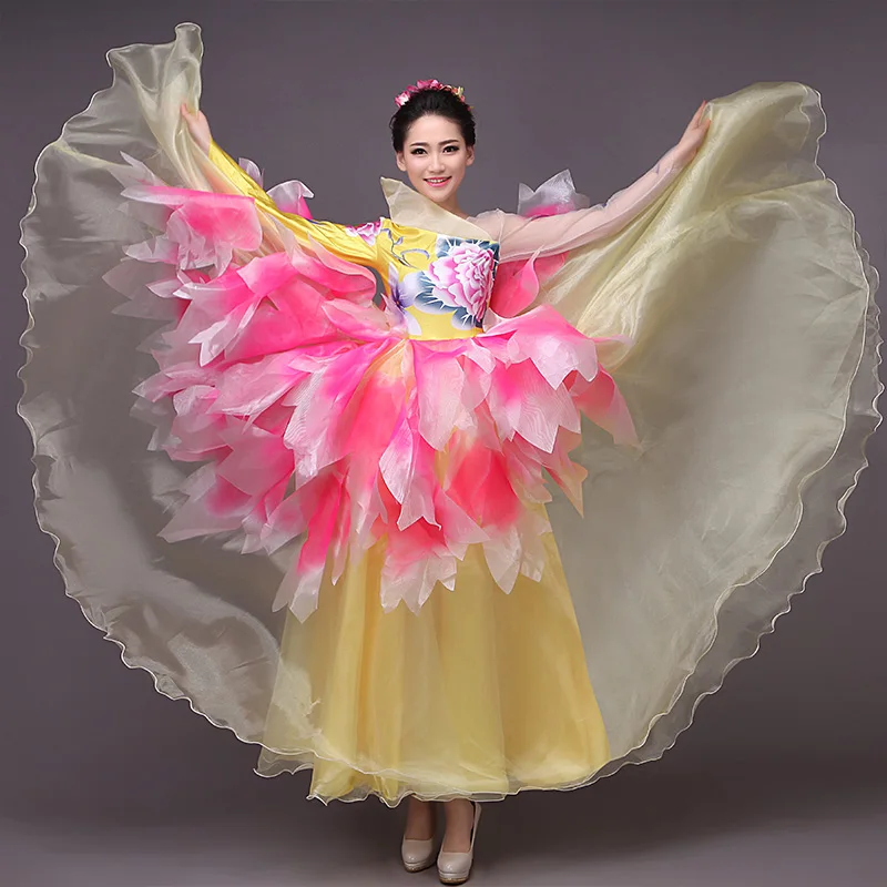 

New Girls Ballroom Dance Dress Standard Ballroom Dance Skirts Flamenco Dresses Vestido De Formatura Waltz Dance Dress