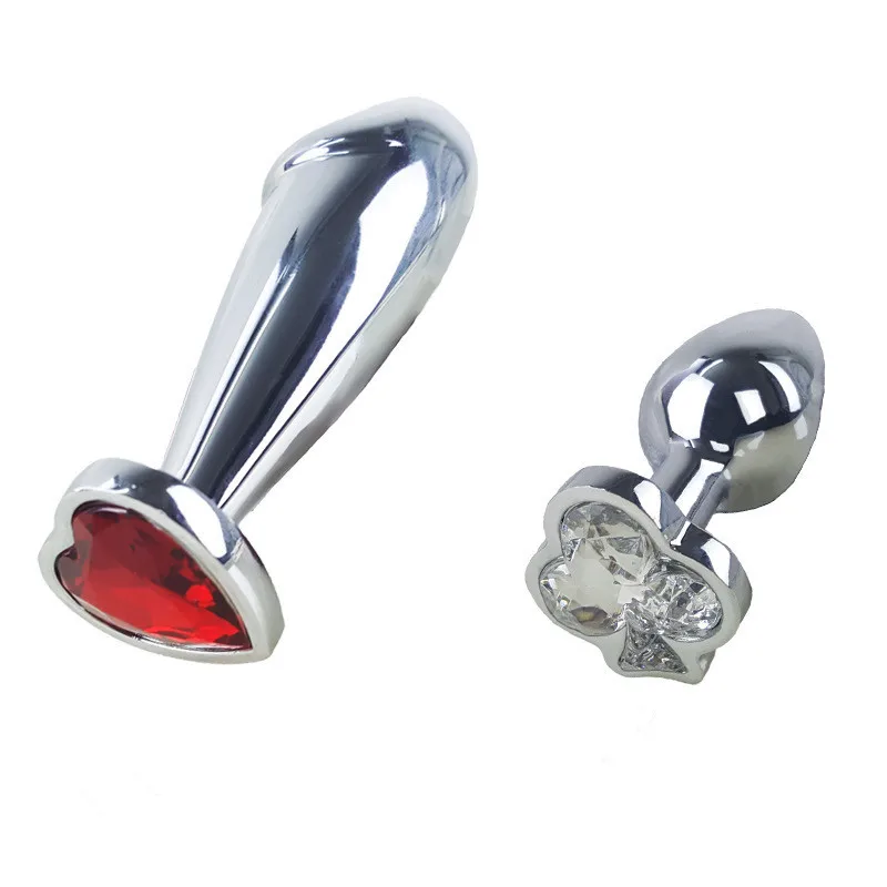 AUEXY DIY Металлические анальные бусы с кристаллами, сердце, анальная пробка-стимулятор, секс-игрушки для женщин/мужчин, дилдо для пар.