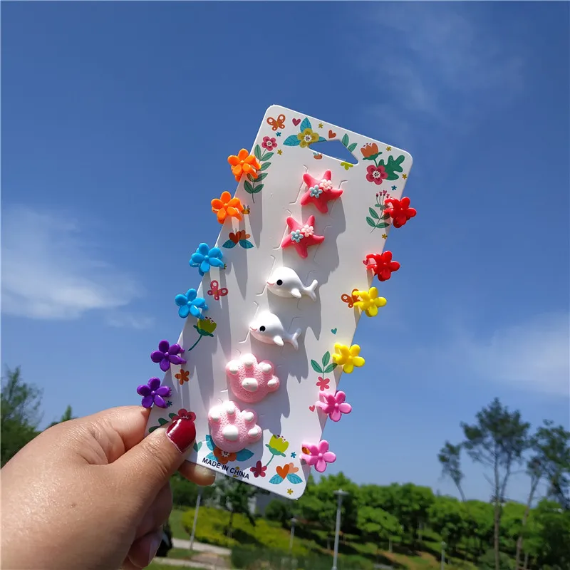 9 пар нейлоновая эластичная резинка для волос и заколки резиновая шляпа с