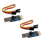 2 шт., преобразователь модуля последовательного порта CP2102 USB 2,0 в TTL 6 в 1, 485 232, последовательный адаптер 3,3 В5 В с кабелем Dupont FZ2760
