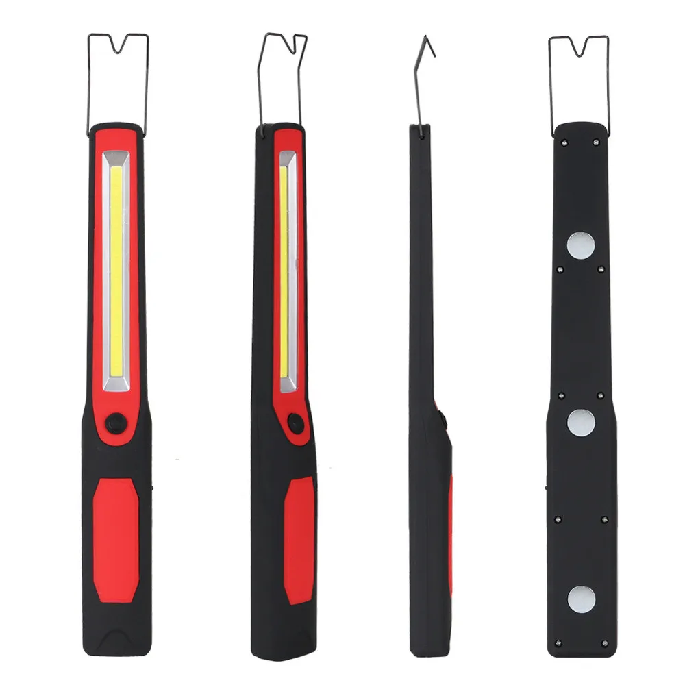 

Portable Spotlight Working Light 2in1 Rechargeable LED COB Camping Work Inspection Light Lamp Hand Torch Magnetic 40