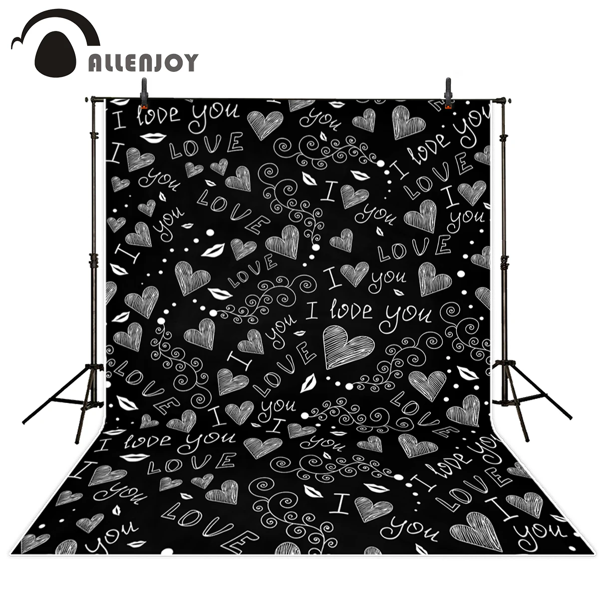 Фон для фотосъемки Allenjoy День Святого Валентина Фотофон свадебной доски фото 14