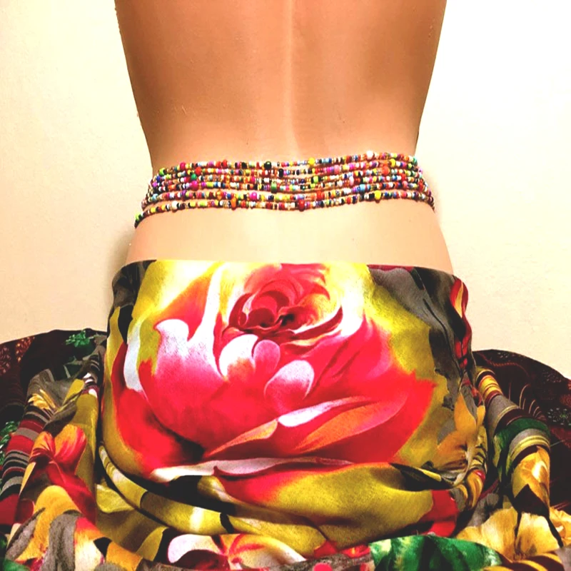 Браслет Ручной Работы Из Рисовых бусин цепочка на талию подарок девушке двойного