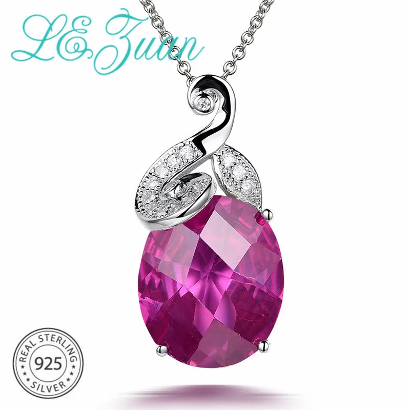 Кулон из серебра 925 пробы с розовым Рубином карата|pendant 925|pendant necklacenecklaces pendants |
