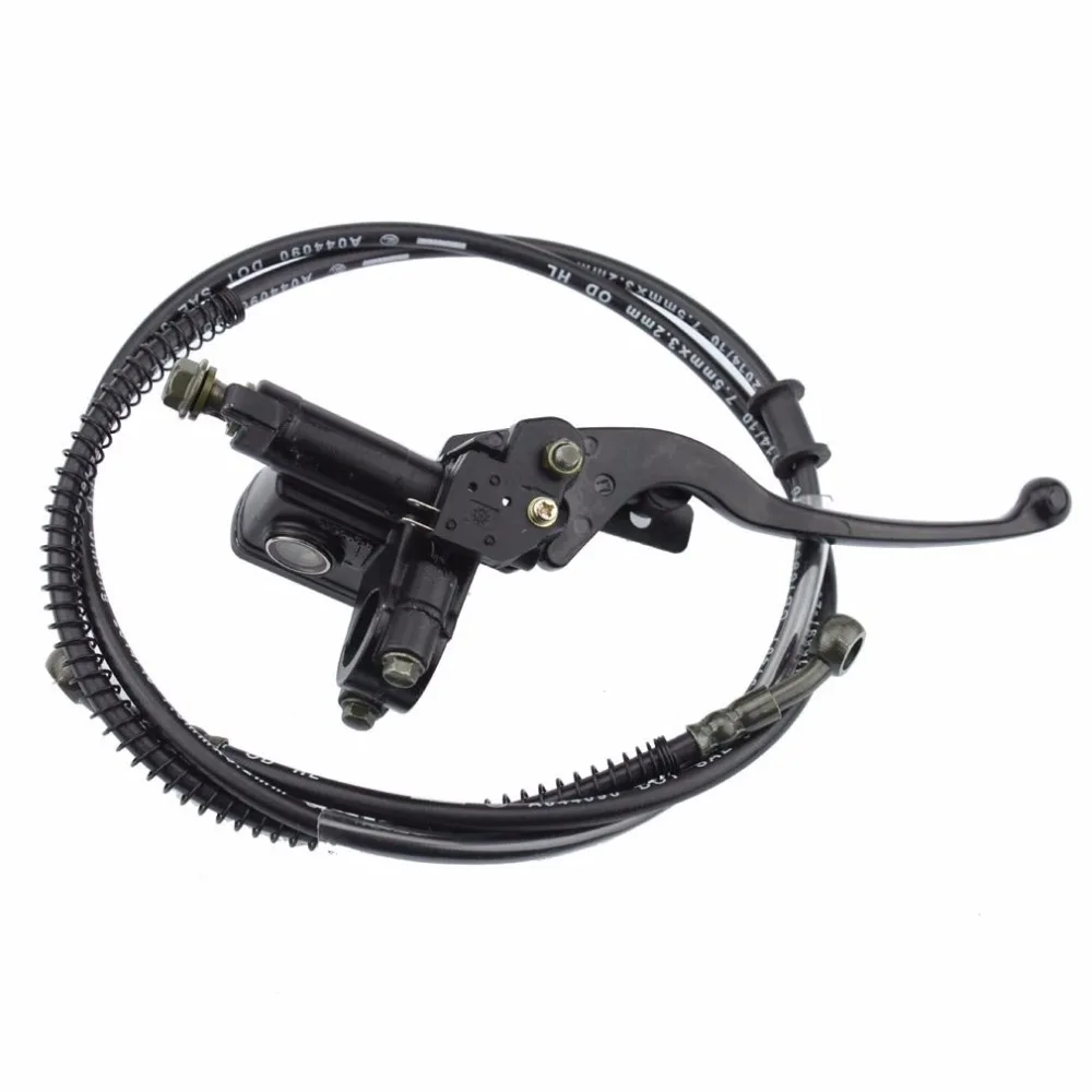 GOOFIT Гидравлический тормозной цилиндр ручка тормоза с кабелем для 50cc 70cc 90cc 110cc 125cc