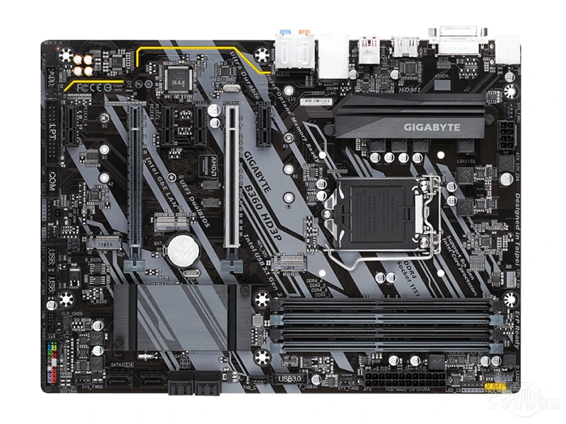 Новая оригинальная материнская плата Gigabyte B360 HD3P LGA 1151 DDR4 DVI VGA ATX настольные
