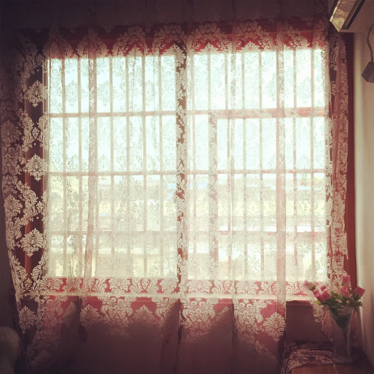 Бесплатная доставка прозрачная занавеска из вуали Европейского типа Тюлевая