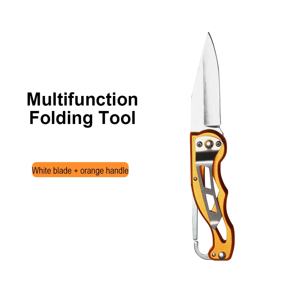 Orange and White JelBo несколько цветов, нож Karambit, тактический нож, складное лезвие, портативный нож из нержавеющей стали, нож для выживания, охоты, кемпинга - Цвет: Orange and White