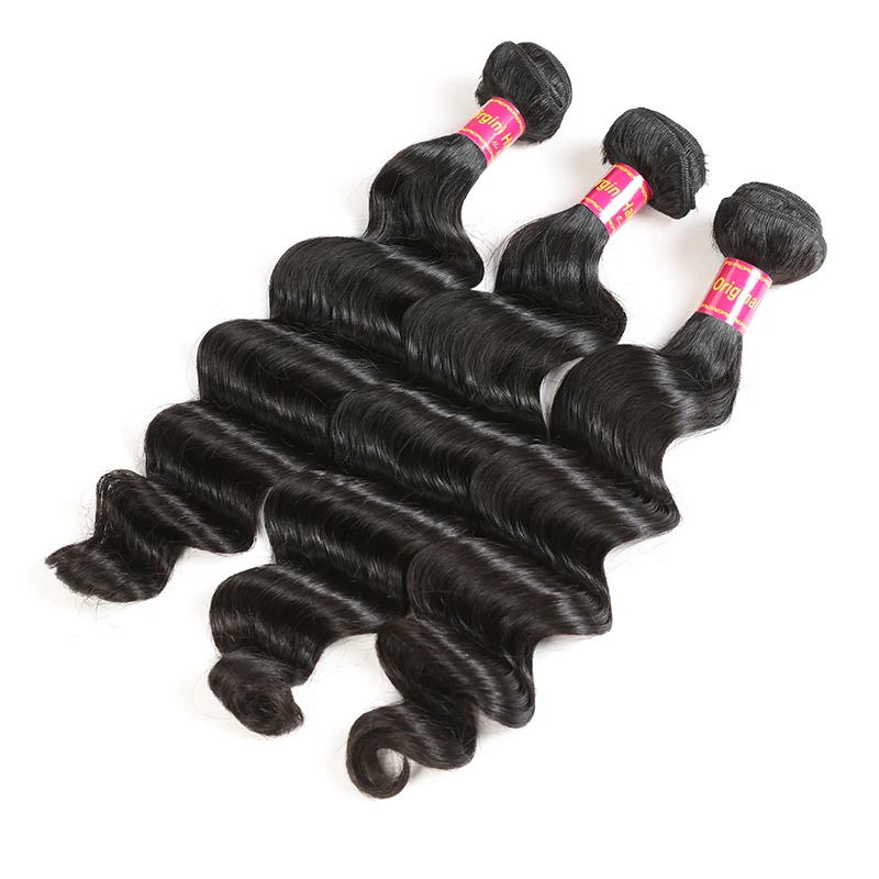 Ali queen hair продукты человеческие волосы, волнистые бразильские волосы, 10 шт./лот, свободные, глубокий натуральный цвет, девственные волосы, волнистые пряди