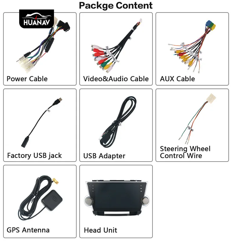 DSP Android 10 0 без автомобильного DVD плеера GPS навигация для Toyota highlander 2008 2014