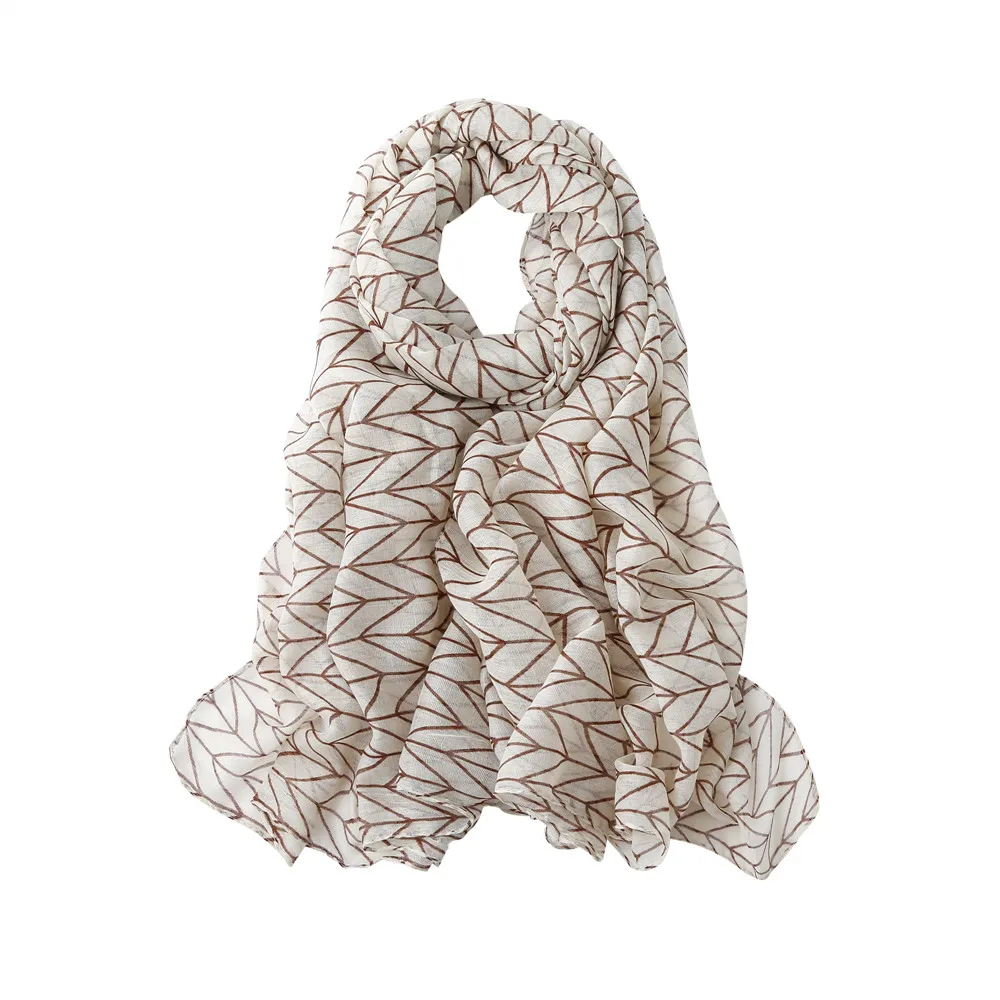 Модный женский шарф из вискозы с шевронным шалью Женский мягкий принтом пашмины