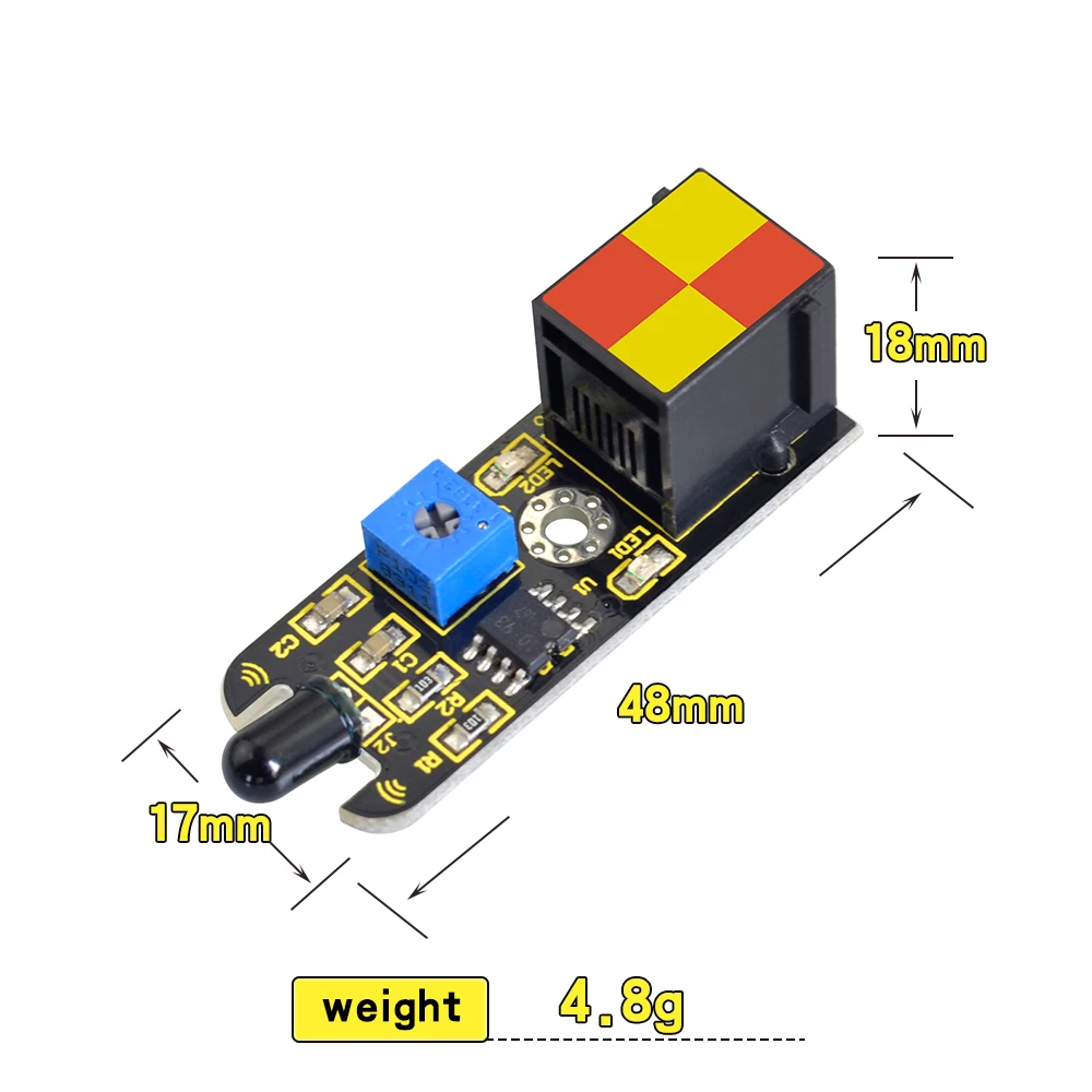 Новинка! Модуль датчика пламени Keyestudio RJ11 EASY plug для Arduino STEAM|Аксессуары