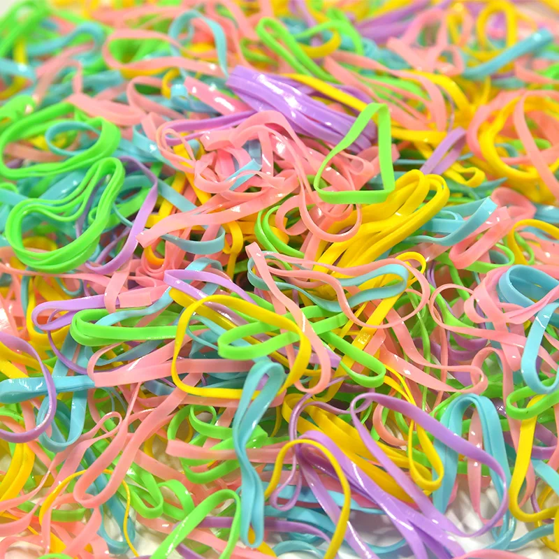 400 шт./упак. Модный Прозрачный Резинкой Женщин Девушки Эластичный Диапазон Волос