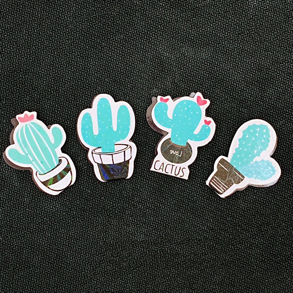 4 шт./компл. магнитные книжные маркеры с изображением кактуса фламинго