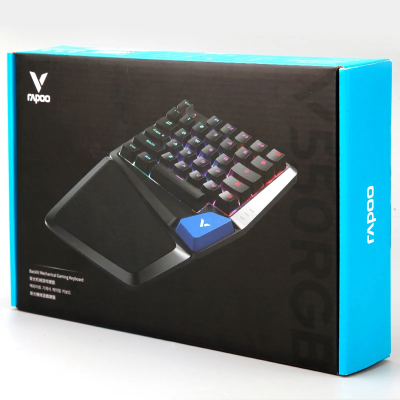 RAPOO V550RGB механическая клавиатура с подсветкой usb Настольный ПК геймер для игровой