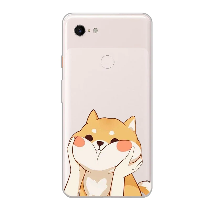 ciciber New Fashion Phone Cases For Google Pixel 3 2 XL Case Soft TPU Back Cover for 3XL 2XL Animal Cat Dog Funda Coque |