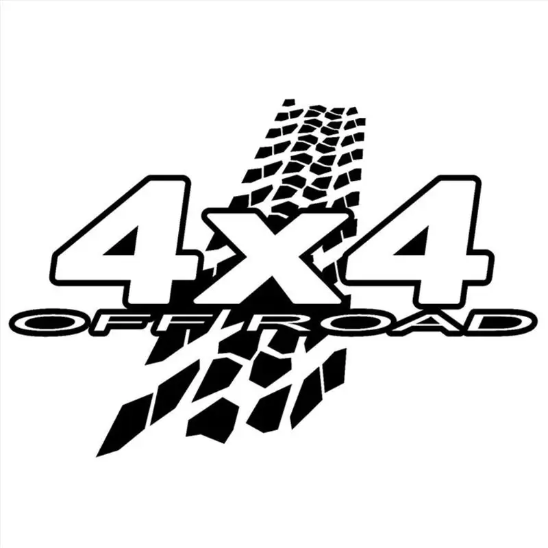 Виниловые наклейки для автомобиля Funny4X4 внедорожников черный/белый 20 см * 13 6