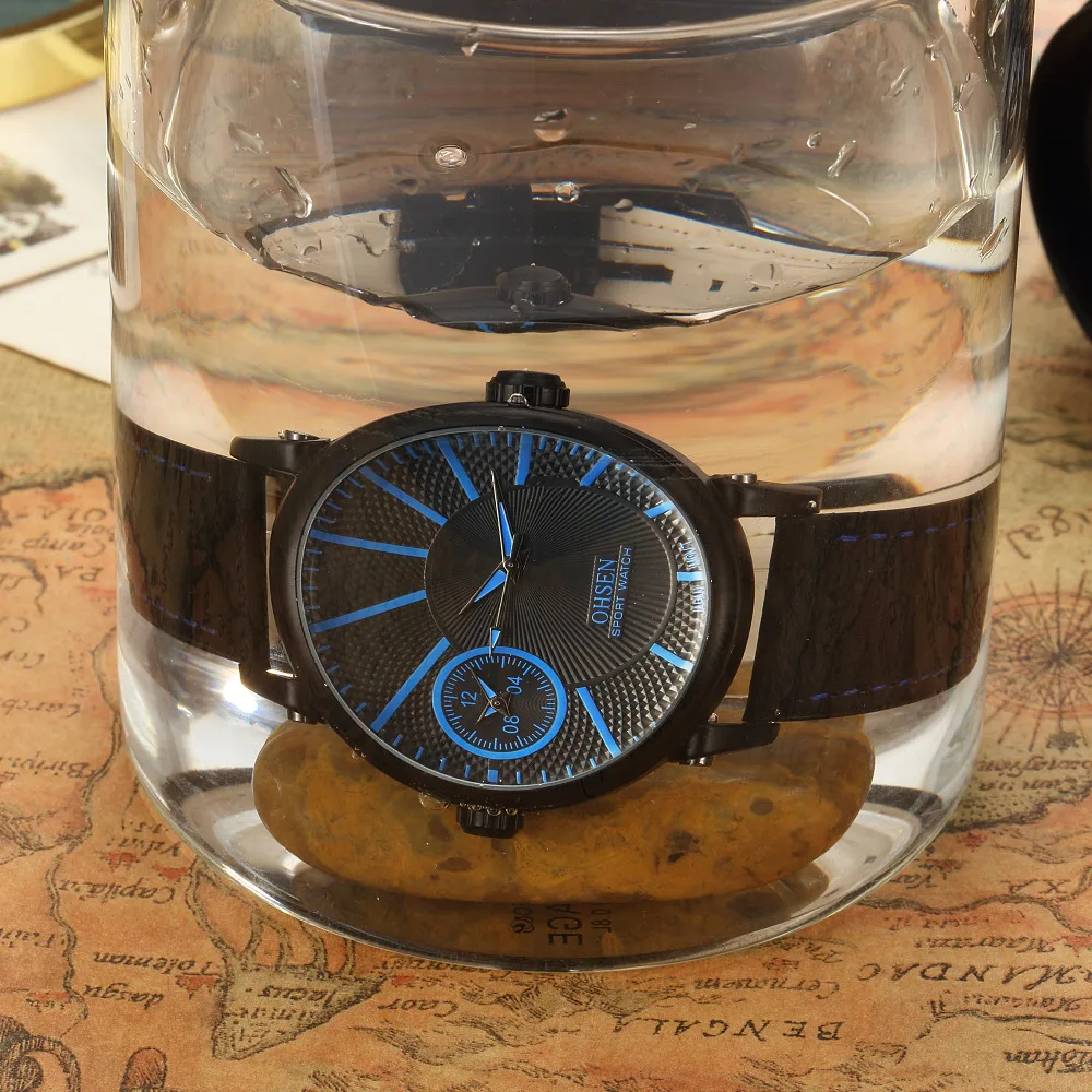 Спортивные водонепроницаемые мужские часы 2020 OHSEN Бизнес платье Топ бренд