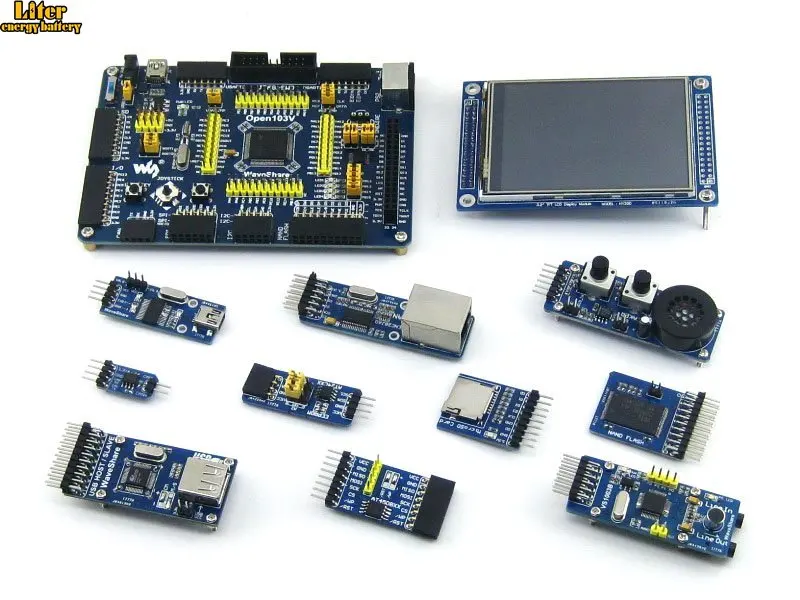 STM32 плата STM32F103VET6 STM32F103 ARM Cortex M3 макетная + 10 шт. дополнительные модули = Open103V