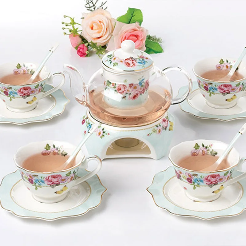 Благородный роскошный костяной фарфор посуда для напитков чашка и блюдце