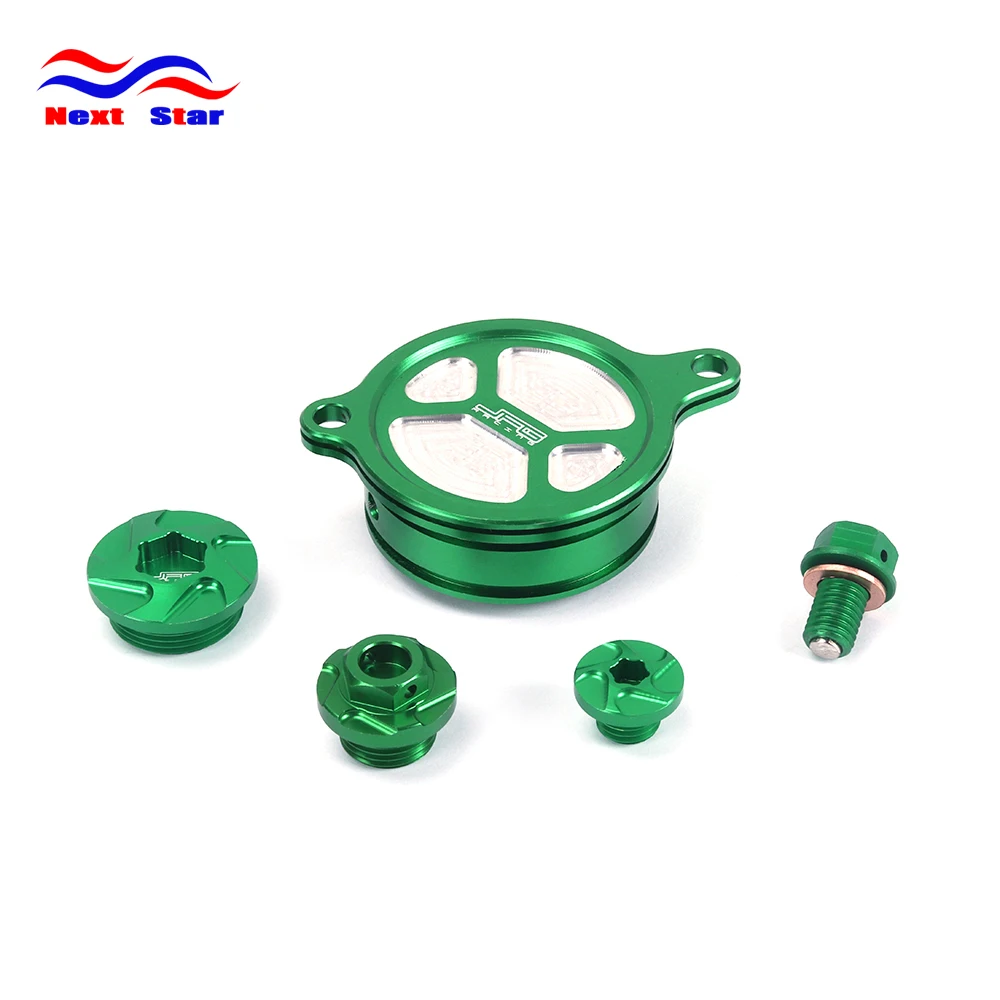 Крышка масляного фильтра мотоцикла крышка винта таймер щуп заглушки для KAWASAKI KXF450