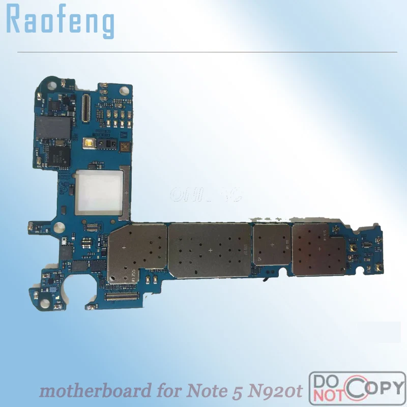 Разблокированная материнская плата Raofeng для Samsung galaxy Note 5 N920t разобранная