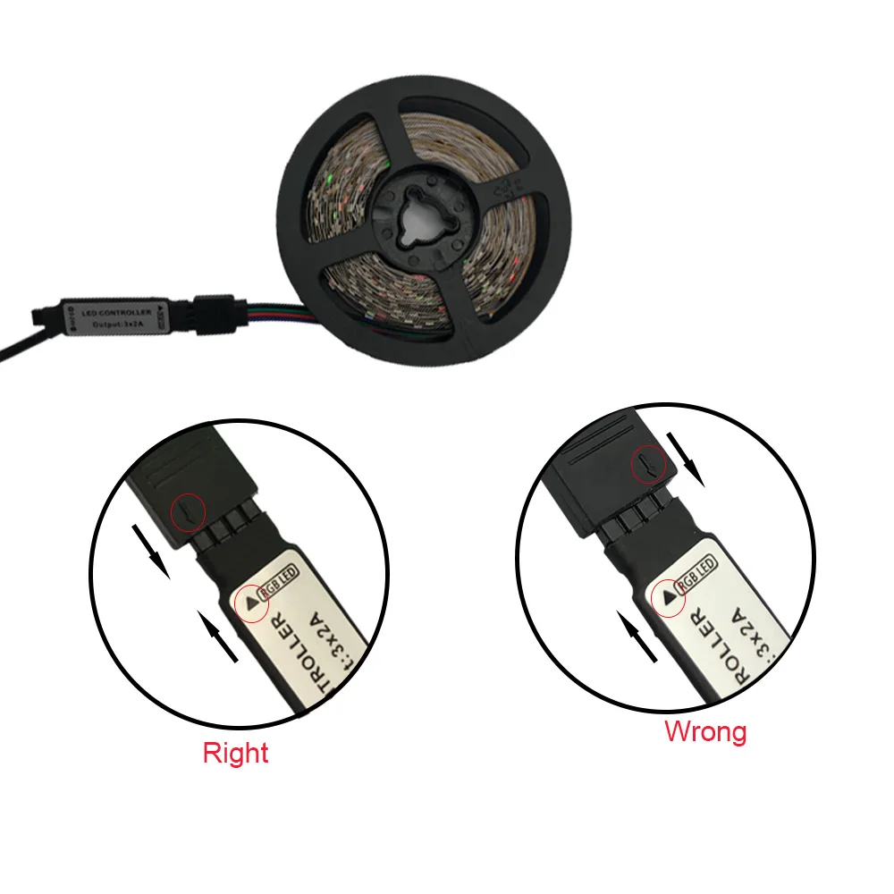 44-клавишный USB СВЕТОДИОДНЫЙ светильник DC 5 В SMD 2835 60 светодиодов/м Светодиодная лента HD tv Настольный ПК экран подсветка Смещенный светильник ing 1 м 2 м 3 м 4 м 5 м
