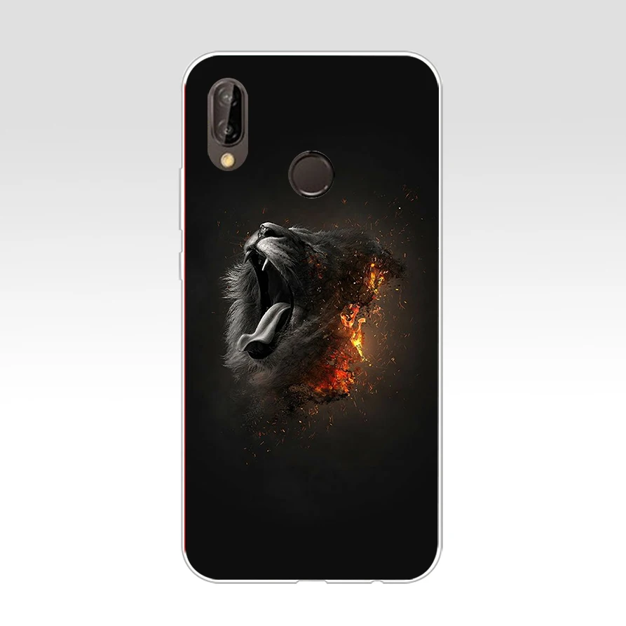 29 ZX красочные лев тигр леопард волк мягкий кейс из силикона и ТПУ для Huawei Nova 3 3i p9 p10