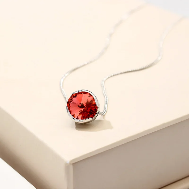 АНКА Мода Круглый Кристалл ожерелье для женщин ювелирные изделия цепь