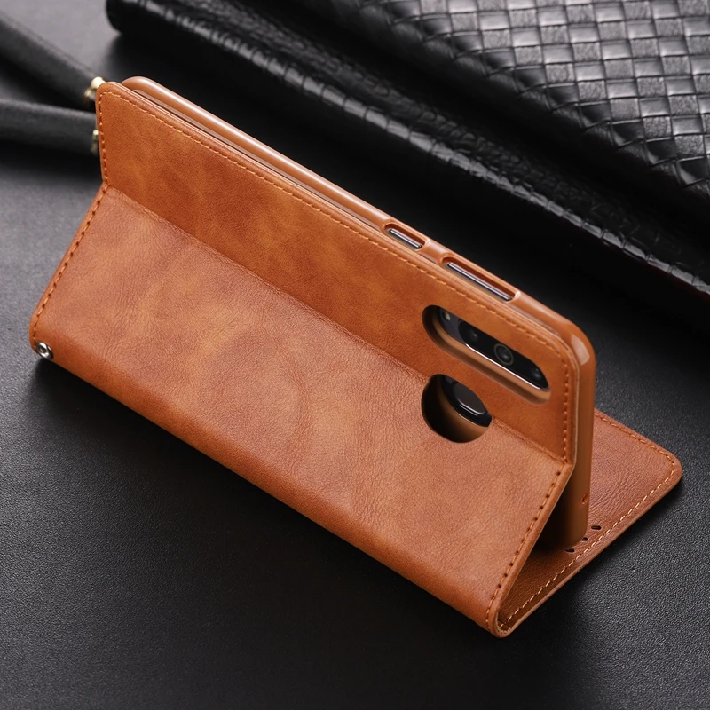 Винтаж Чехол-книжка из искусственной кожи держатель для карт чехол samsung Galaxy A6 2018 +