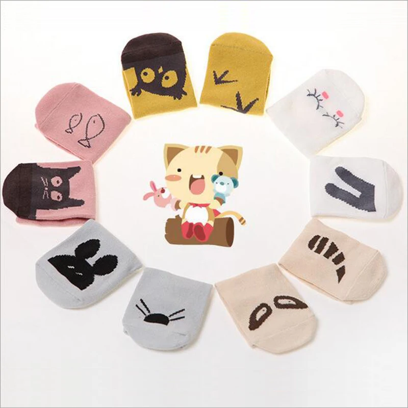 

Unisex New born Baby Socks Kids Floor Socks Baby Boys And Girls Children Cute Toddler Animal Rabbit Cat Pattern Cotton Socks