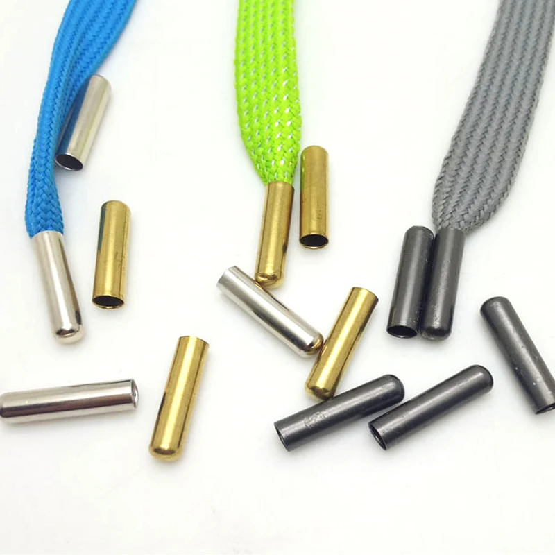 3,5X20 мм бесшовные DIY пряжки для шнурков с металлической головкой шнурки Замена пулеобразные подсказки серебристые золотые шнурки для обуви украшения