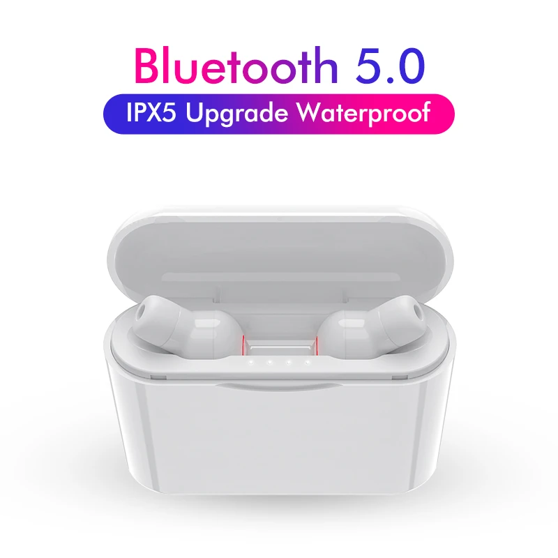 TWS Bluetooth наушники с микрофоном, беспроводные Bluetooth наушники, водонепроницаемые наушники с шумоподавлением для телефона