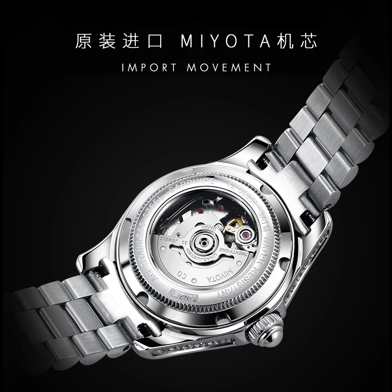 Женские Механические часы montres automatiques de luxe pour mecanique dames uurwerken diamond montre femme